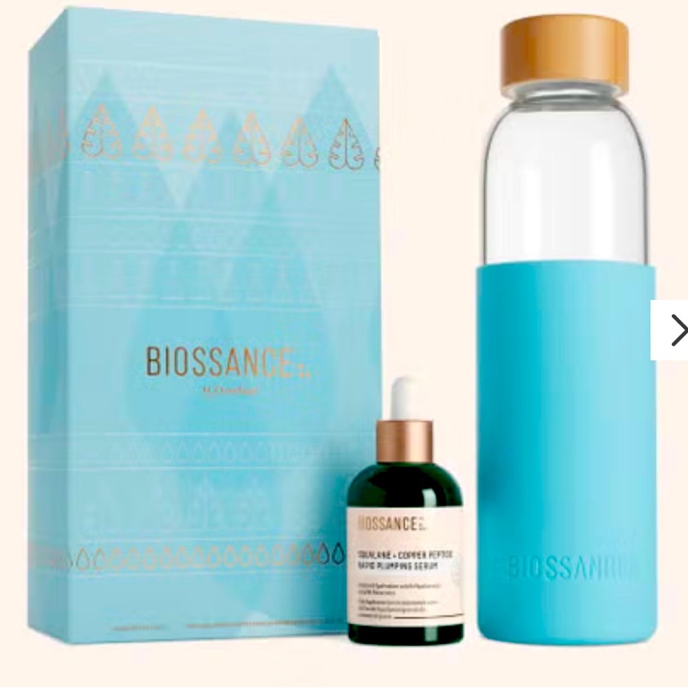 Biossance H2 Overload Set (Squalane Serum 50mL & 16oz Water Bottle)